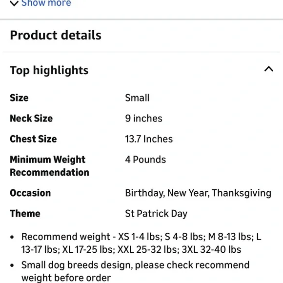 SMALL dog/cat Valentine’s Day, st.Patricks day and Easter dresses. - Picture 4 of 8